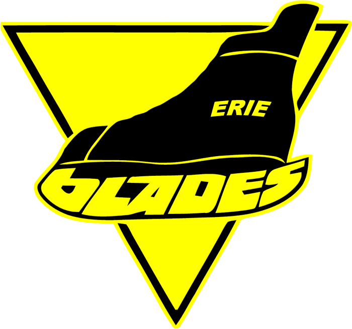 Erie Blades 1982 Primary Logo iron on heat transfer